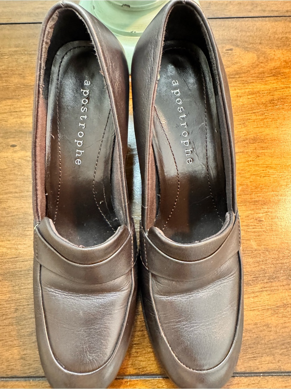 Apostrophe Dark Brown Leather Penny Loafers - Picture 4 of 5